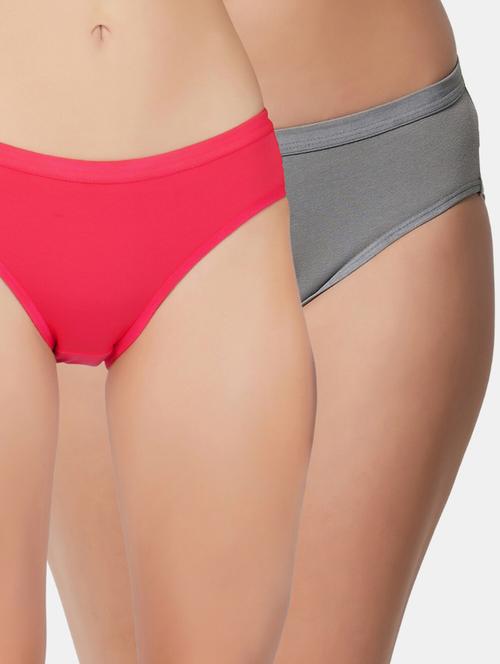 pack of 2 solid bikini panty - 19724472 - Very Small Image - 1