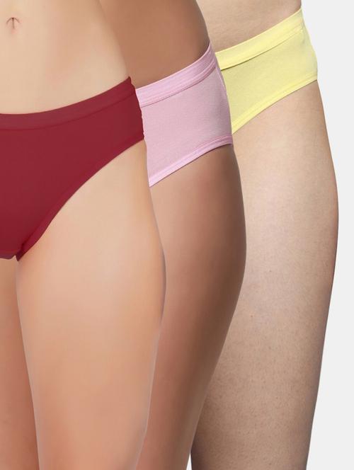 pack of 3 solid bikini panty - 19724514 - Very Small Image - 1