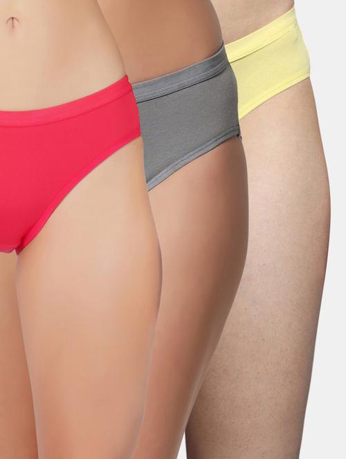 pack of 3 solid bikini panty - 19724522 - Very Small Image - 1