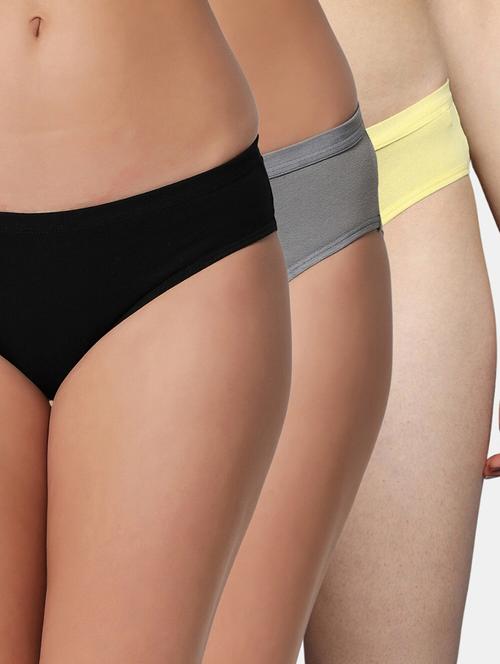 multi colore lycra bikini panty combo - 19724533 - Very Small Image - 1