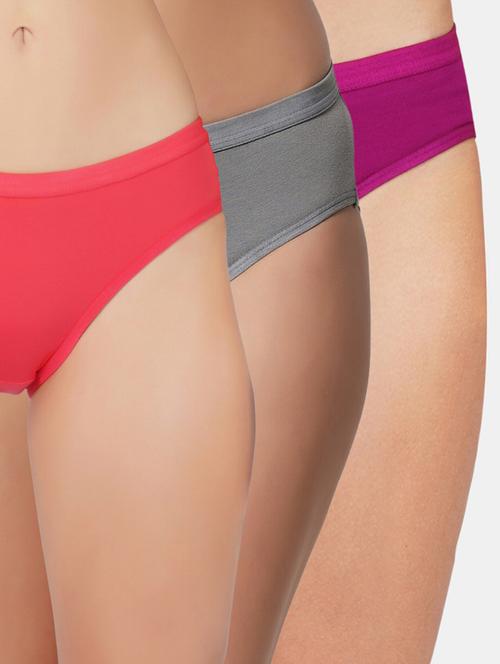 multi colore lycra bikini panty combo - 19724536 - Very Small Image - 1