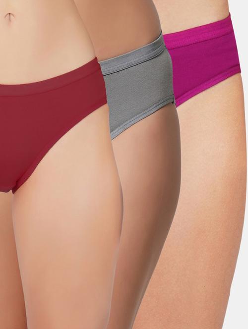 multi colore lycra bikini panty combo - 19724540 - Very Small Image - 1