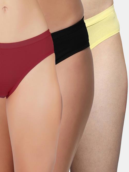 multi colore lycra bikini panty combo - 19724576 - Very Small Image - 1