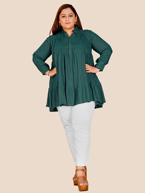 women's a line collared top - 19724978 - Very Small Image - 1