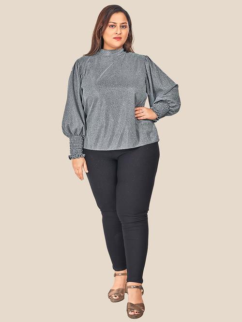 women's straight high neck top - 19724983 - Very Small Image - 1