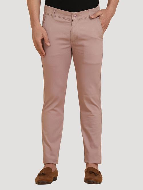 Beige Cotton Chinos Casual Trouser - 19737227 - Very Small Image - 1