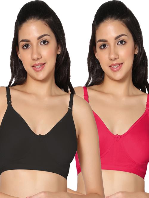 pack of 2 solid t-shirt bra - 19741370 - Very Small Image - 1
