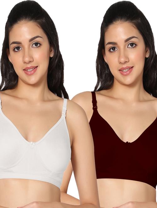 pack of 2 solid t-shirt bra - 19741382 - Very Small Image - 1