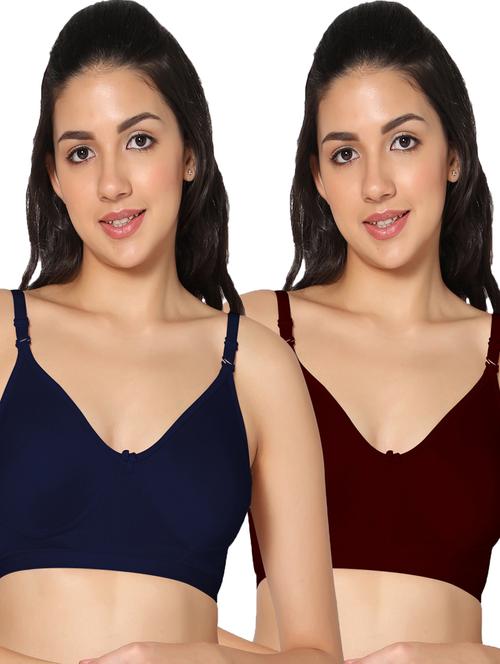 pack of 2 solid t-shirt bra - 19741385 - Very Small Image - 1