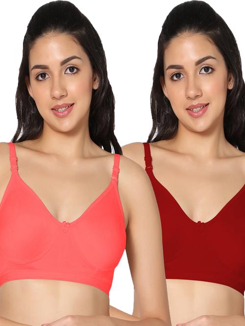 pack of 2 solid t-shirt bra - 19741414 - Very Small Image - 1