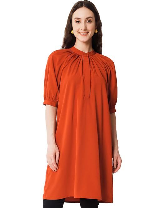 women's shift solid dress - 19743050 - Very Small Image - 1