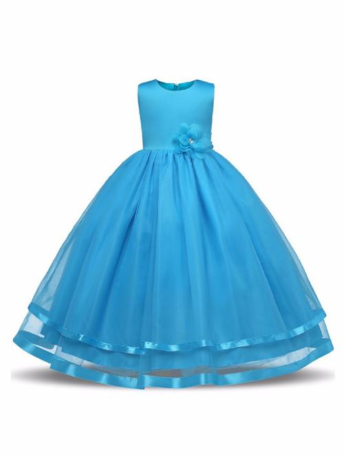 girls round neck sleeveless frock - 19743338 - Very Small Image - 1