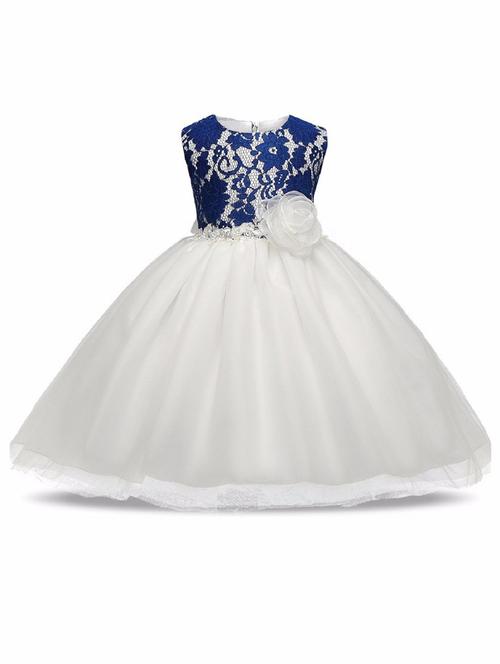 girls round neck sleeveless frock - 19743349 - Very Small Image - 1