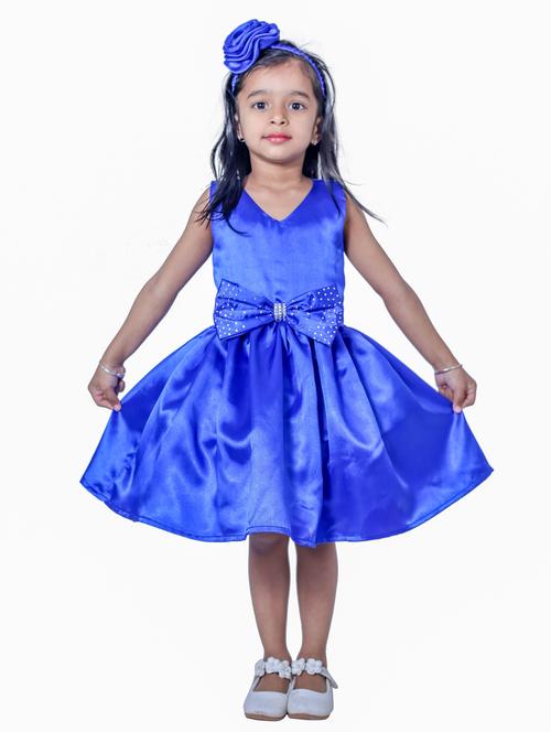 girls v neck sleeveless frock - 19743448 - Very Small Image - 1