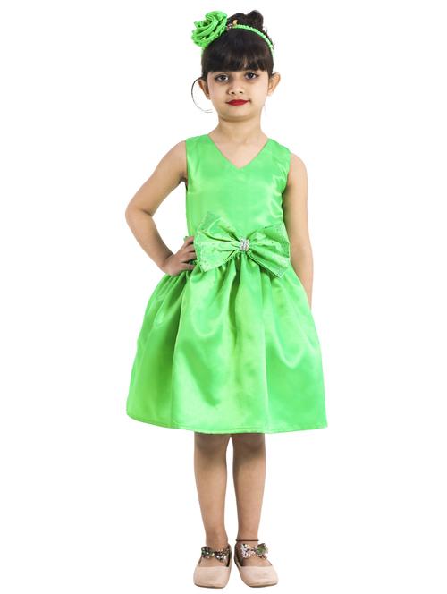 girls v neck sleeveless frock - 19743449 - Very Small Image - 1