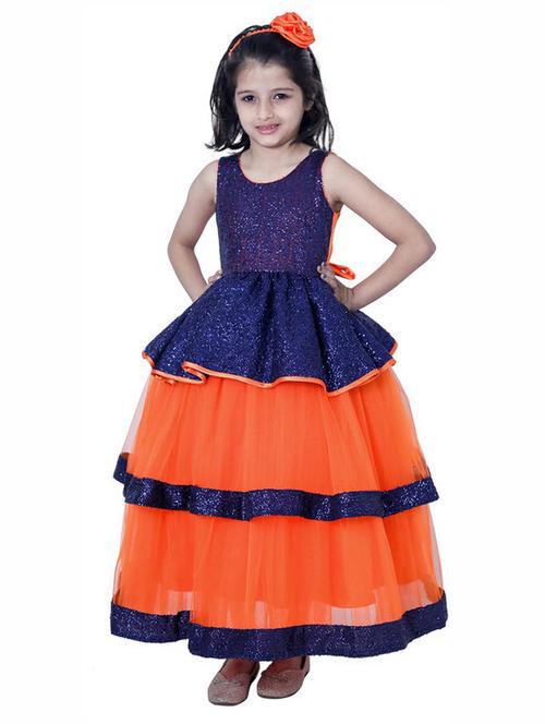 girls round neck sleeveless frock - 19743459 - Very Small Image - 1