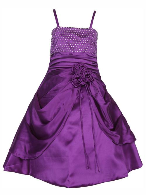 girls square neck sleeveless frock - 19743479 - Very Small Image - 1