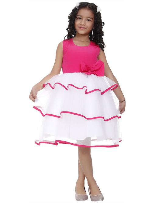 girls round neck sleeveless frock - 19743507 - Very Small Image - 1