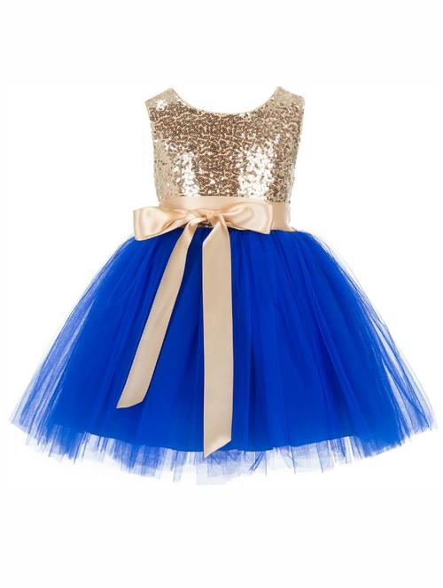 girls round neck sleeveless frock - 19743688 - Very Small Image - 1