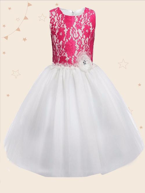 girls round neck sleeveless frock - 19743739 - Very Small Image - 1