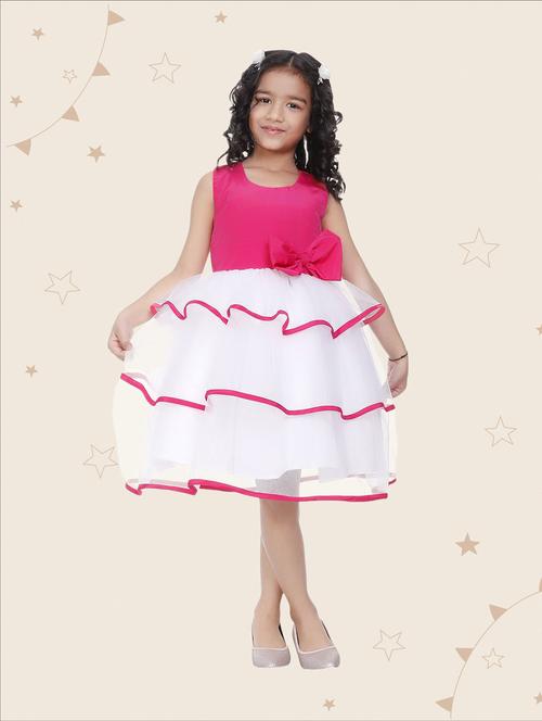 girls round neck sleeveless frock - 19743815 - Very Small Image - 1