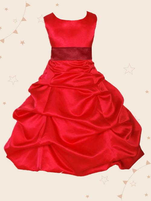 girls round neck sleeveless frock - 19743857 - Very Small Image - 1