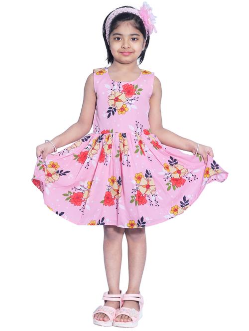 girls round neck sleeveless frock - 19743877 - Very Small Image - 1