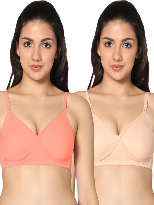 pack of 2 solid t-shirt bra - 19746148 - Very Small Image - 1