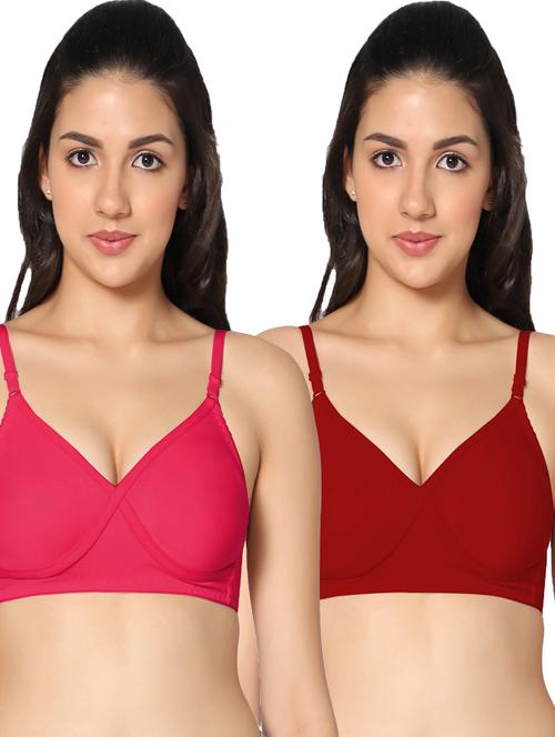 pack of 2 solid t-shirt bra - 19746170 - Very Small Image - 1