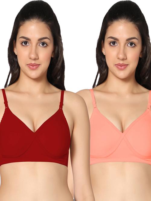 pack of 2 solid t-shirt bra - 19746177 - Very Small Image - 1