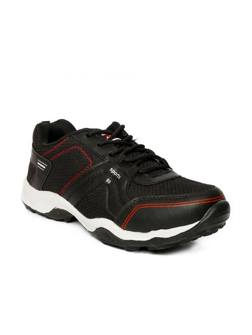black solid sport shoes - 19747365 - Very Small Image - 1