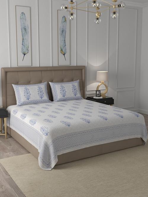 cotton printed king size bedsheet - 19747462 - Very Small Image - 1