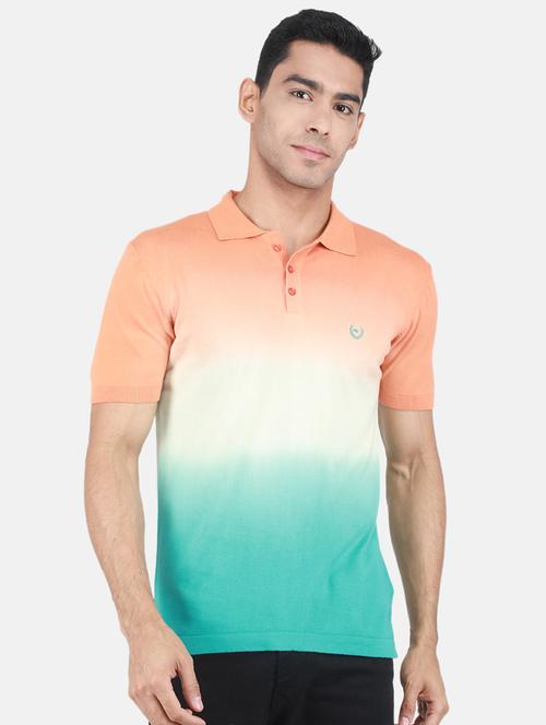 polo neck color block regular t-shirt - 19748542 - Very Small Image - 1