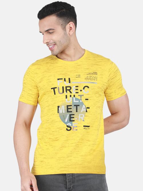 round neck printed regular t-shirt - 19748612 - Very Small Image - 1