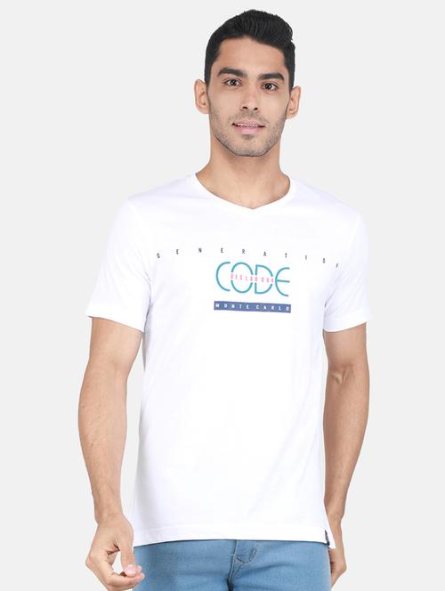 v-neck printed regular t-shirt - 19748613 - Very Small Image - 1