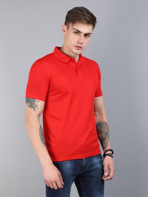 solids cotton polo t-shirt - 19748970 - Very Small Image - 1