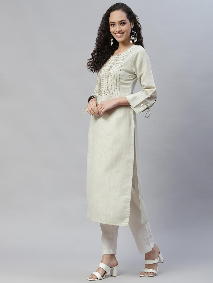 women's straight kurta - 19749022 - Standard Image - 2