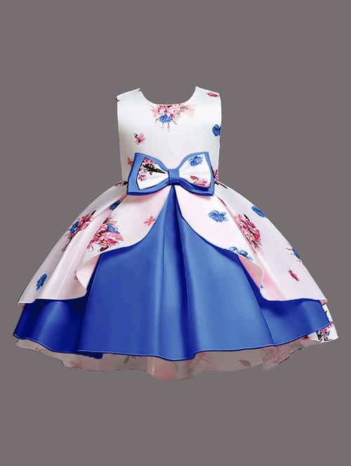 girls round neck sleeveless frock - 19750297 - Very Small Image - 1