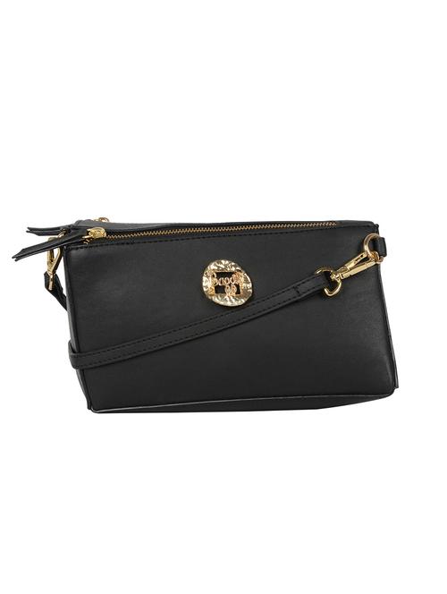 black cotton polyester blend sling bag - 19751010 - Very Small Image - 1