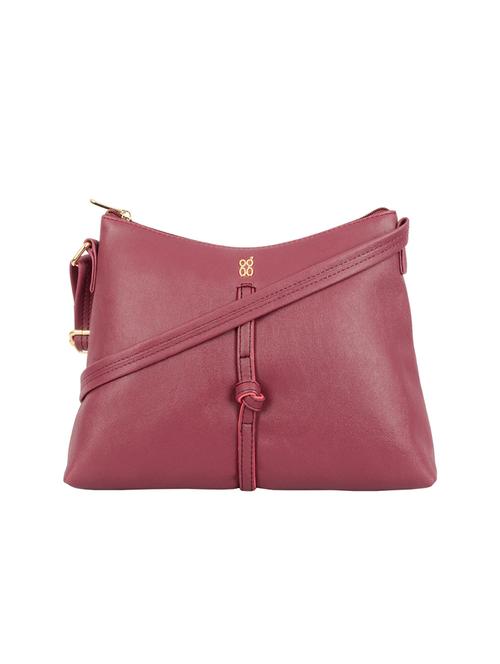 red cotton polyester blend sling bag - 19751032 - Very Small Image - 1