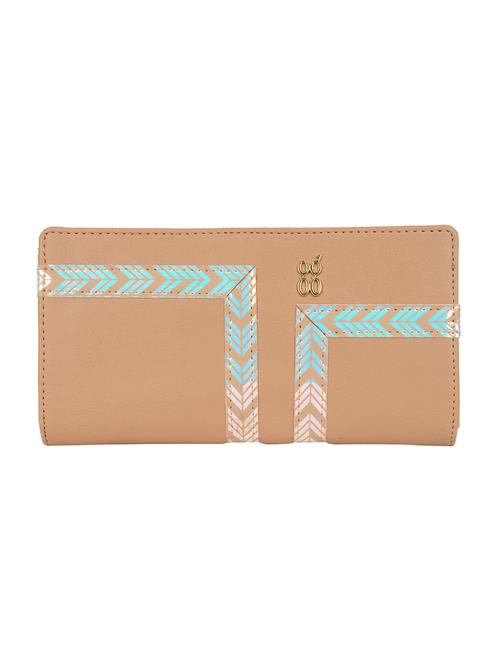 beige cotton polyester blend wallet - 19751219 - Very Small Image - 1