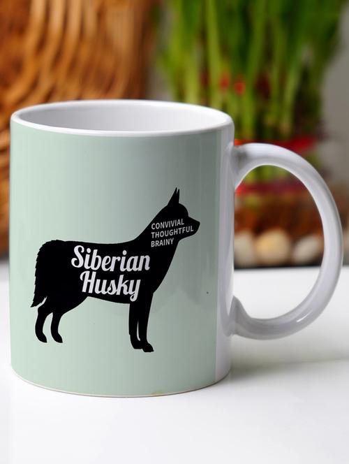 crazy corner pomeranian printed mug - 19751786 - Very Small Image - 1