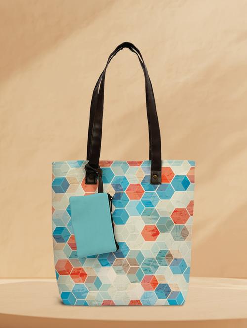 printed canvas regular tote - 19753062 - Very Small Image - 1
