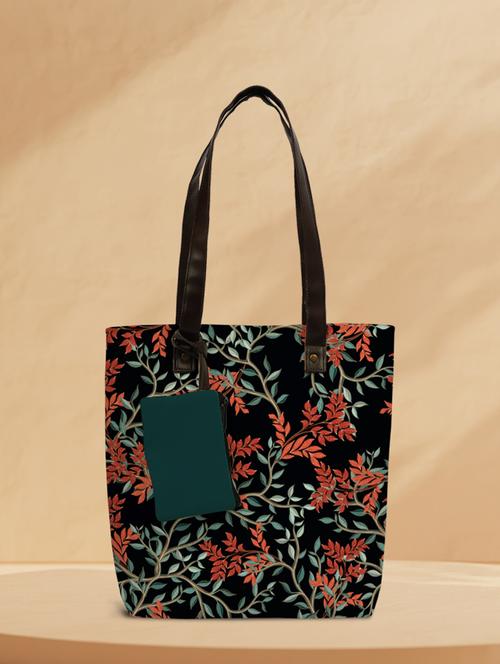 printed canvas regular tote - 19753074 - Very Small Image - 1