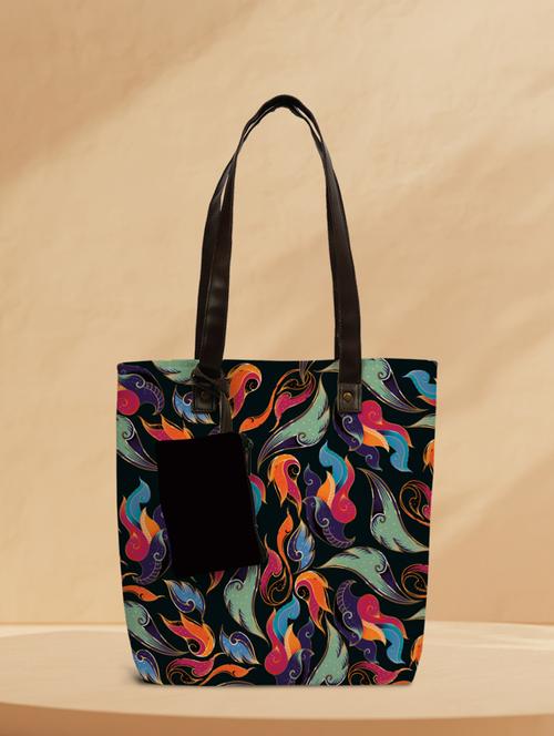 printed canvas regular tote - 19753077 - Very Small Image - 1