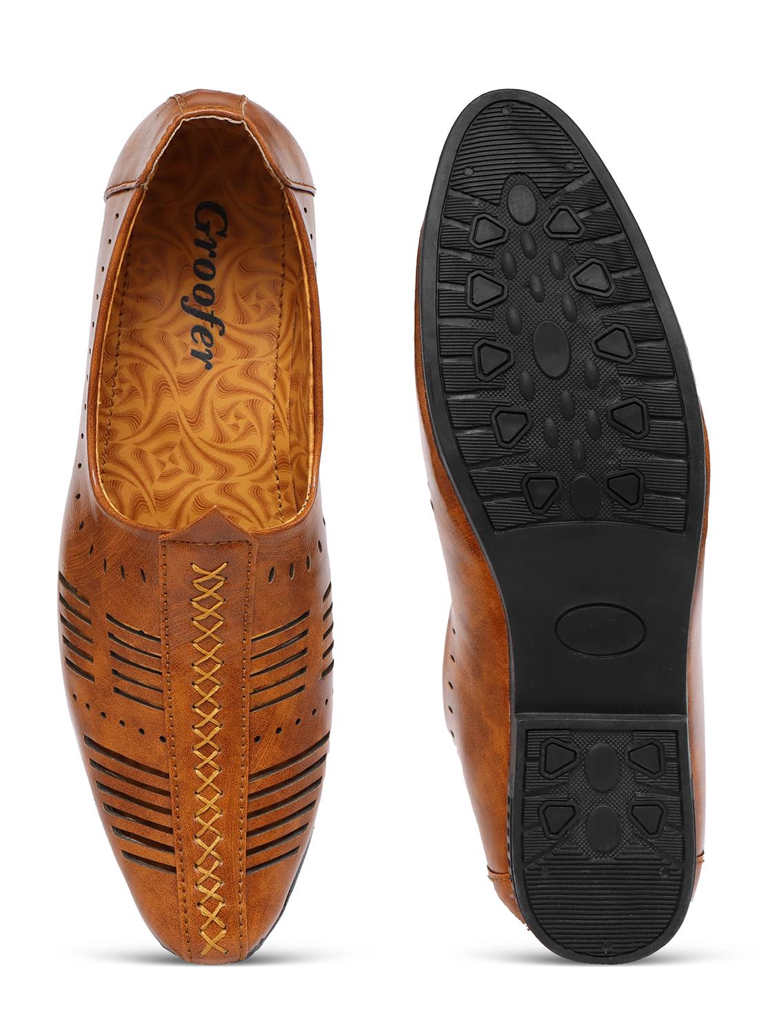 men slip on ethnic mojari - 19753489 - Standard Image - 5