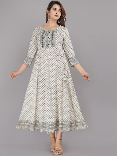 women's flared kurta - 19754656 - Very Small Image - 1