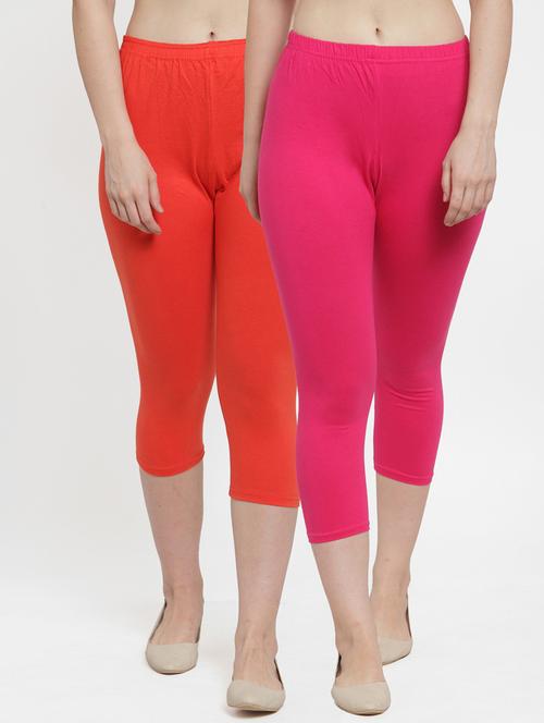 pack of 2 solid capri leggings  - 19757490 - Very Small Image - 1