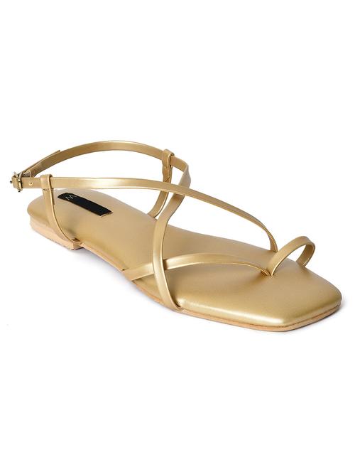 gold back strap sandal - 19757766 - Very Small Image - 1