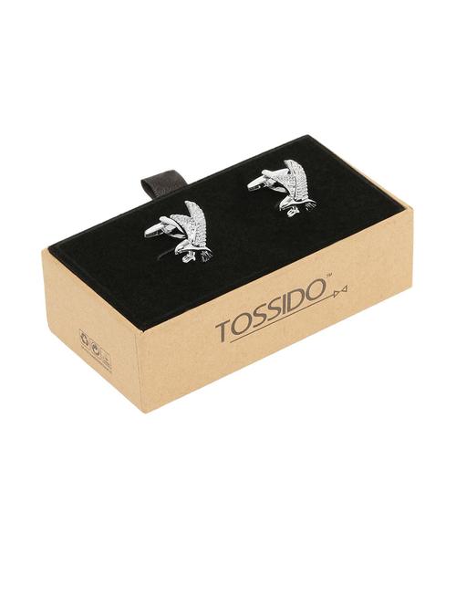 grey metal cufflink - 19761304 - Very Small Image - 1